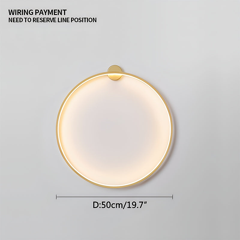 Antizer Round Ring LED Wall Lamp for Living Room