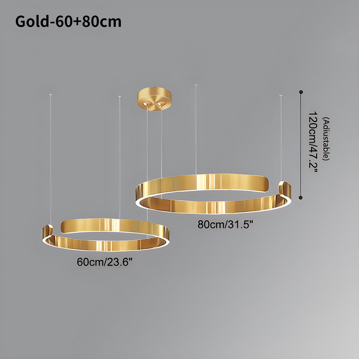 Antizer Modern Ring LED Chandelier for Living Room