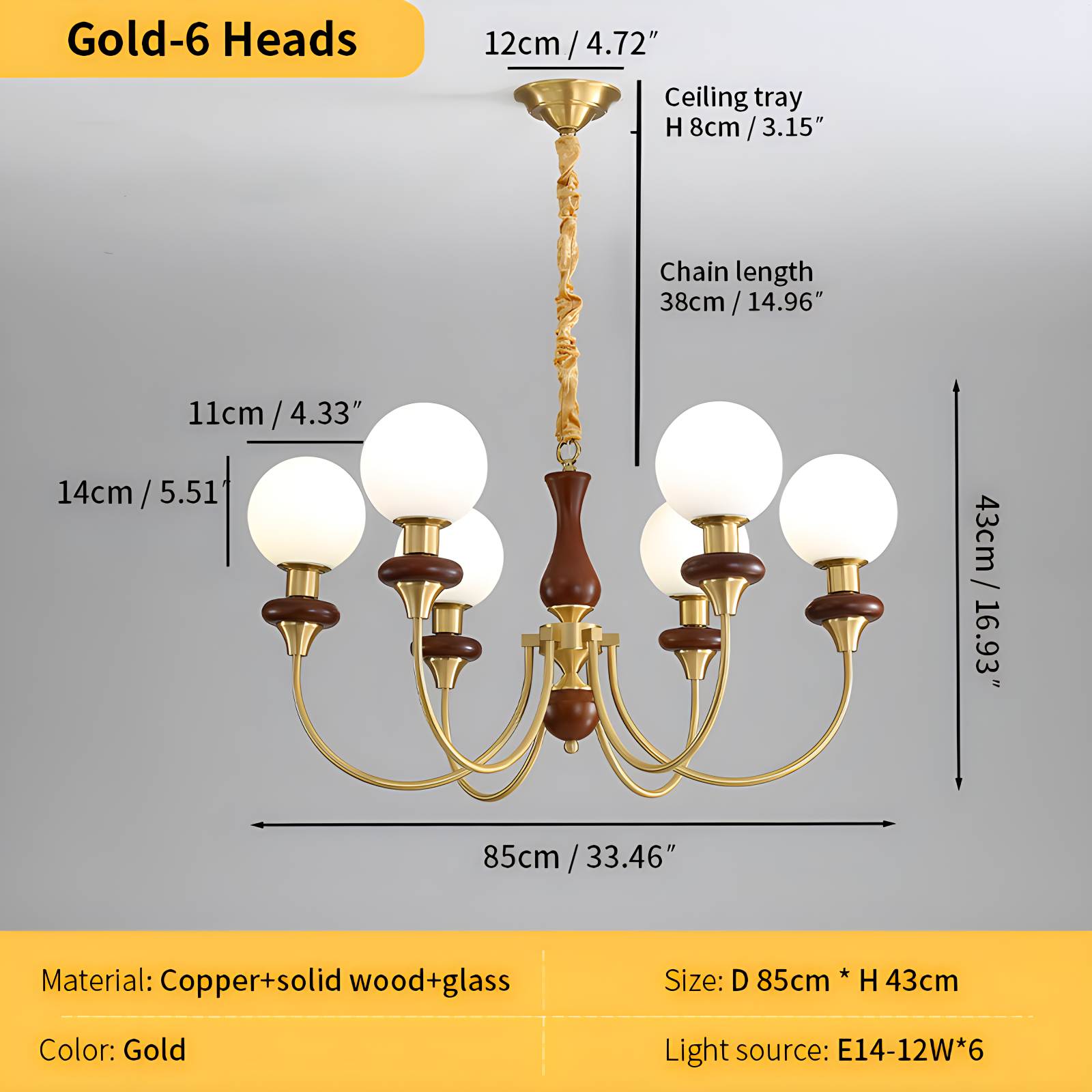 Antizer Modern Luxury Metal Chandelier