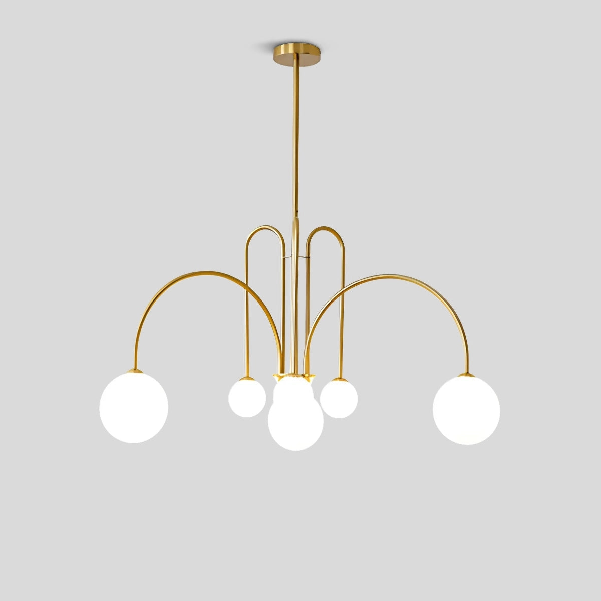 glass globe chandelier