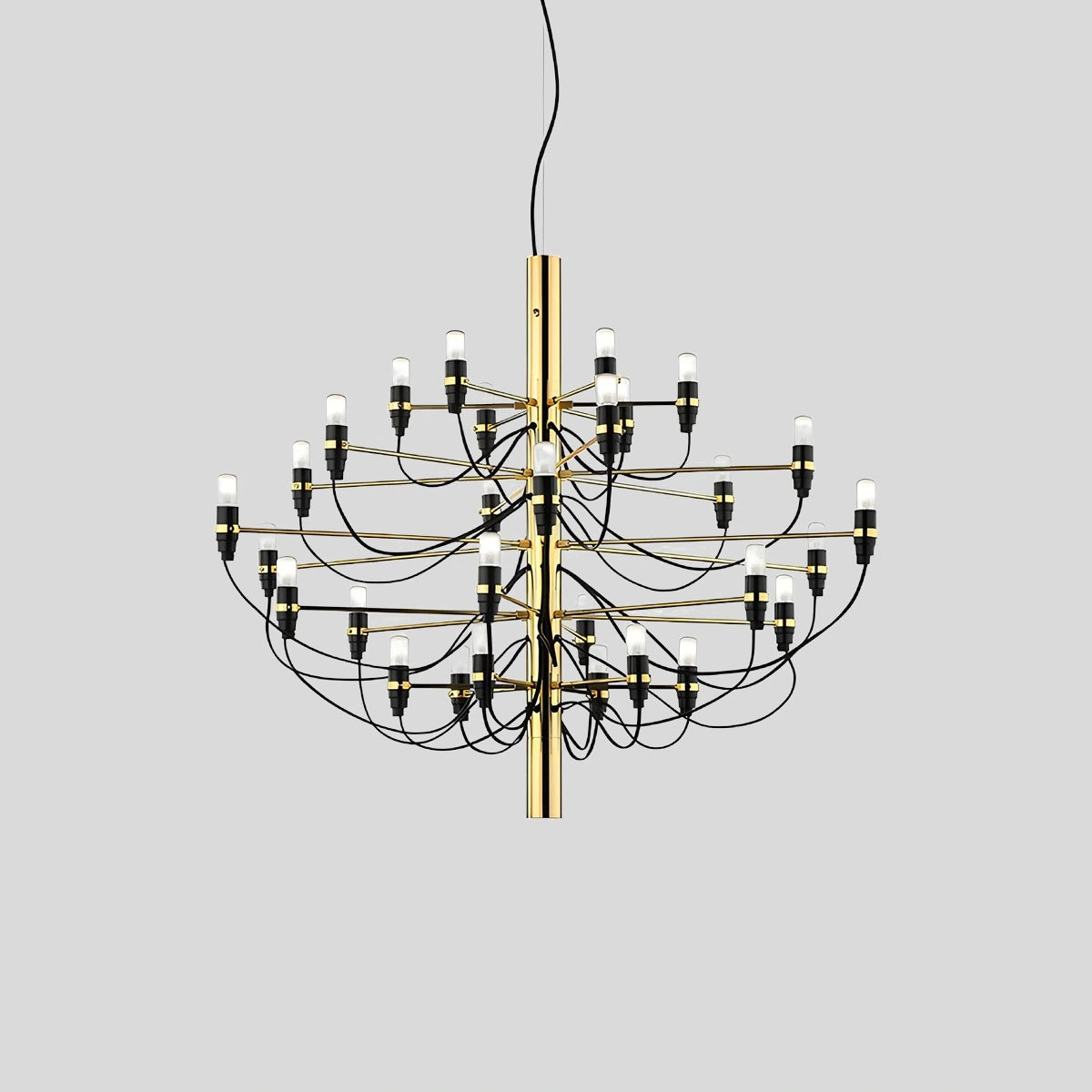 Antizer Tiered Modern Candle Chandelier Gold 72cm / 28.35"