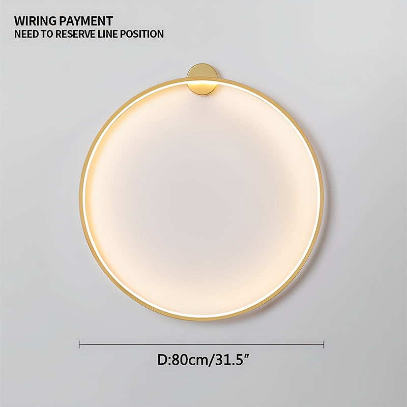Antizer Round Ring LED Wall Lamp for Living Room
