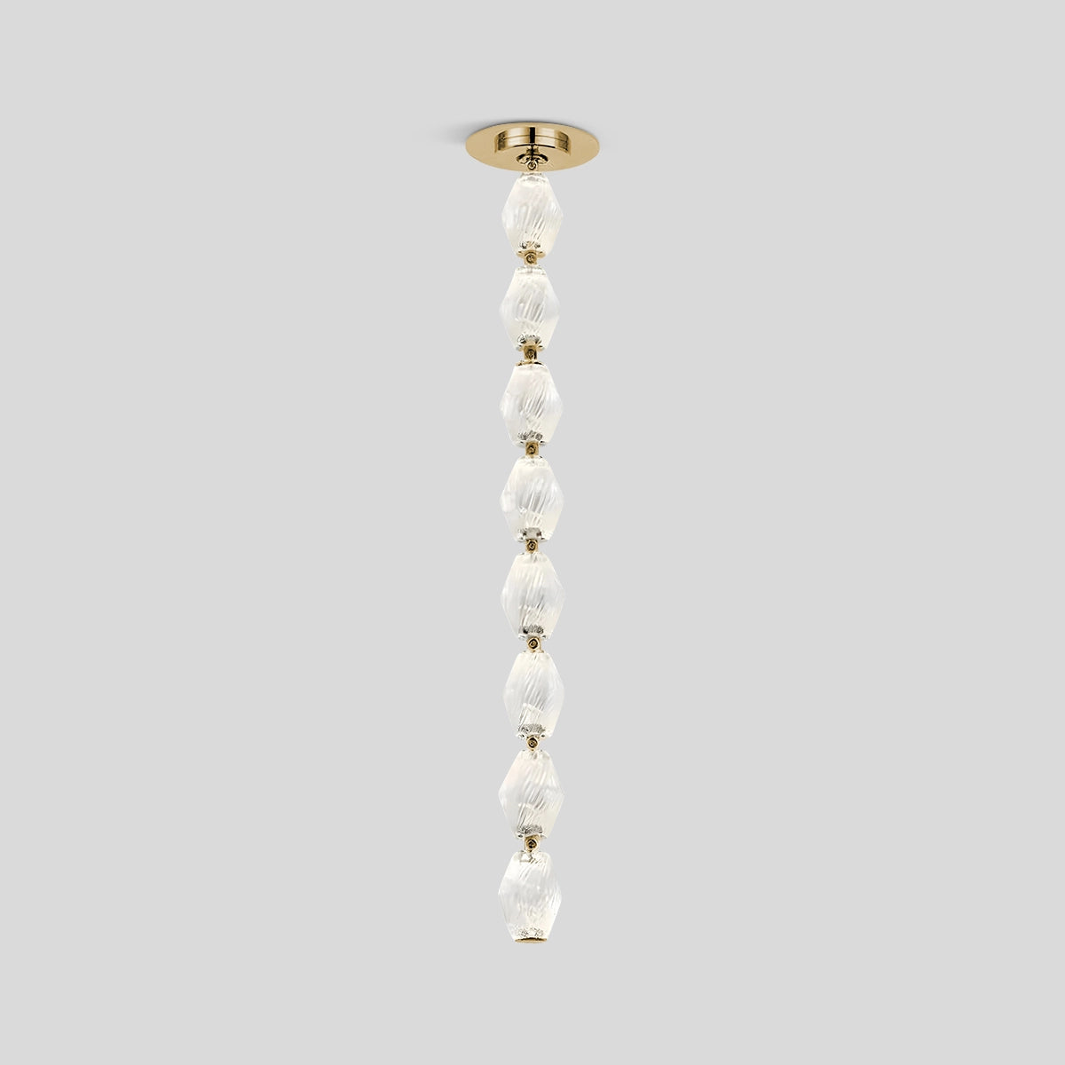 Antizer Zypheria Art Deco Czech Glass Beaded Chandelier Gold 8 Balls