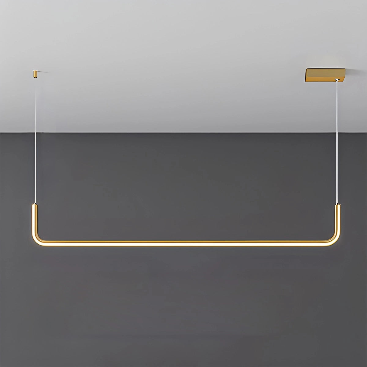 Antizer Modern LED Ceiling Chandelier for Living Room Gold 90cm / 35.43"