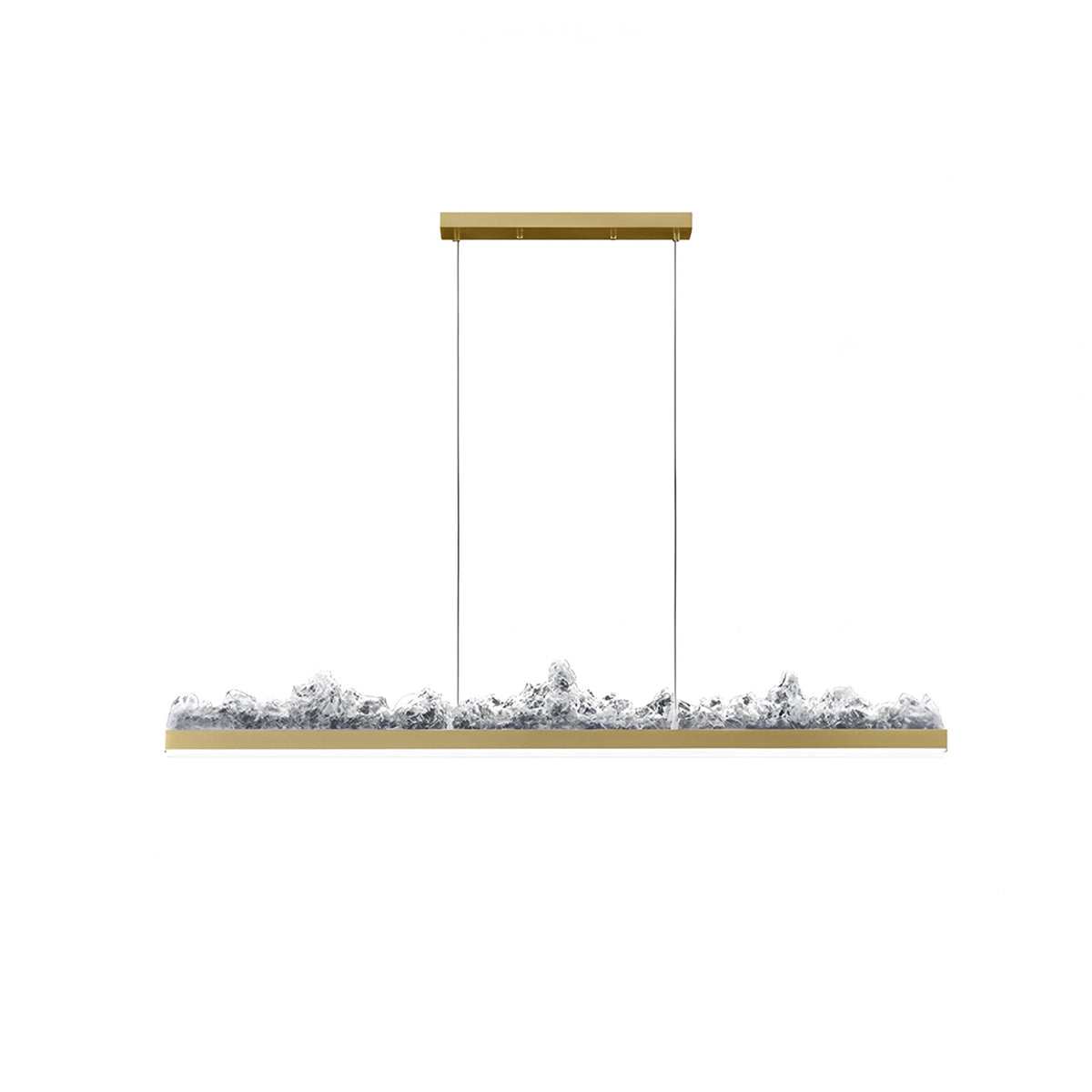 Antizer Modern Light Luxury Iceberg Chandelier Gold Stepless Dimming