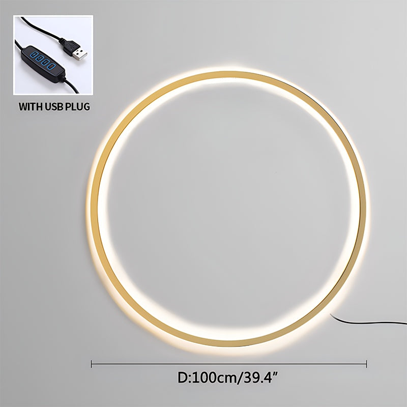 Antizer Round Ring LED Wall Lamp for Living Room