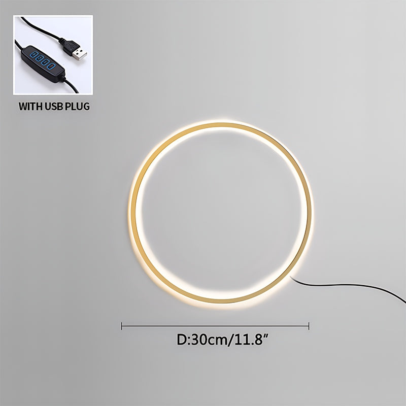 Antizer Round Ring LED Wall Lamp for Living Room