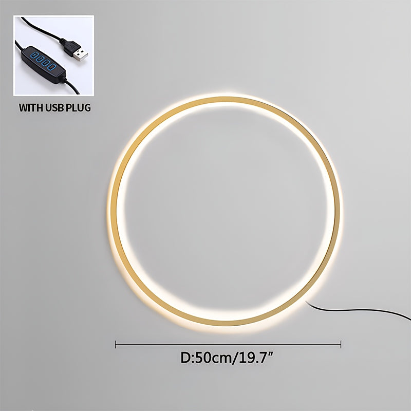 Antizer Round Ring LED Wall Lamp for Living Room
