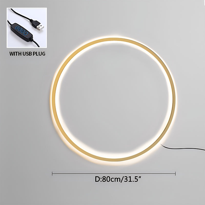 Antizer Round Ring LED Wall Lamp for Living Room