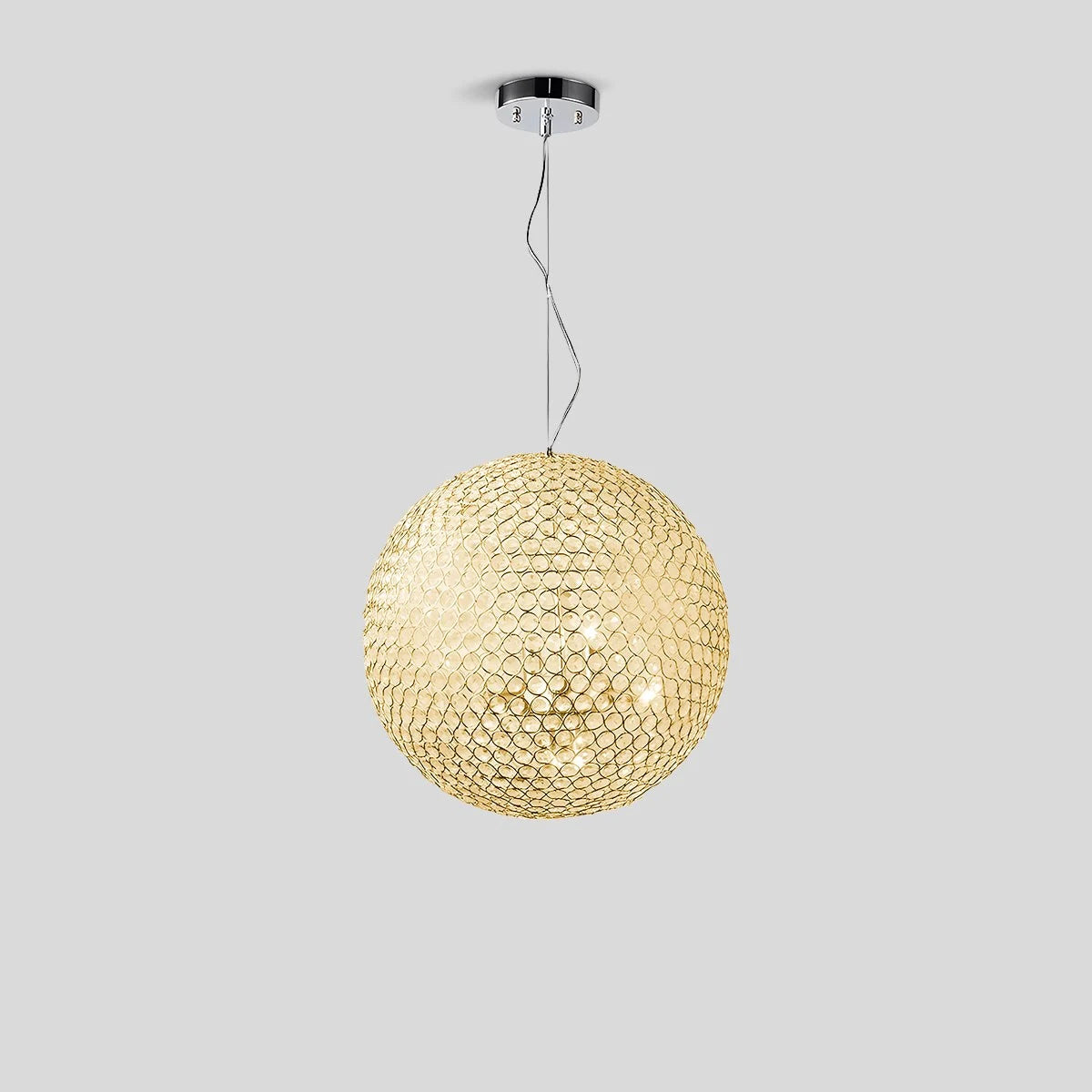 Antizer Creative Crystal Ball Chandelier for Dining Room Gold