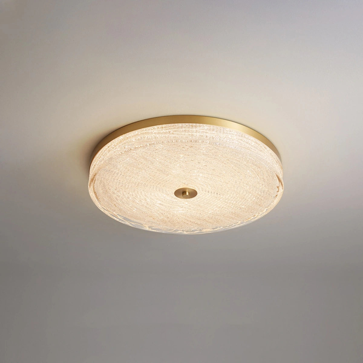 Antizer Modern Light Luxury Circular LED Ceiling Light Gold Tricolor Dimming
