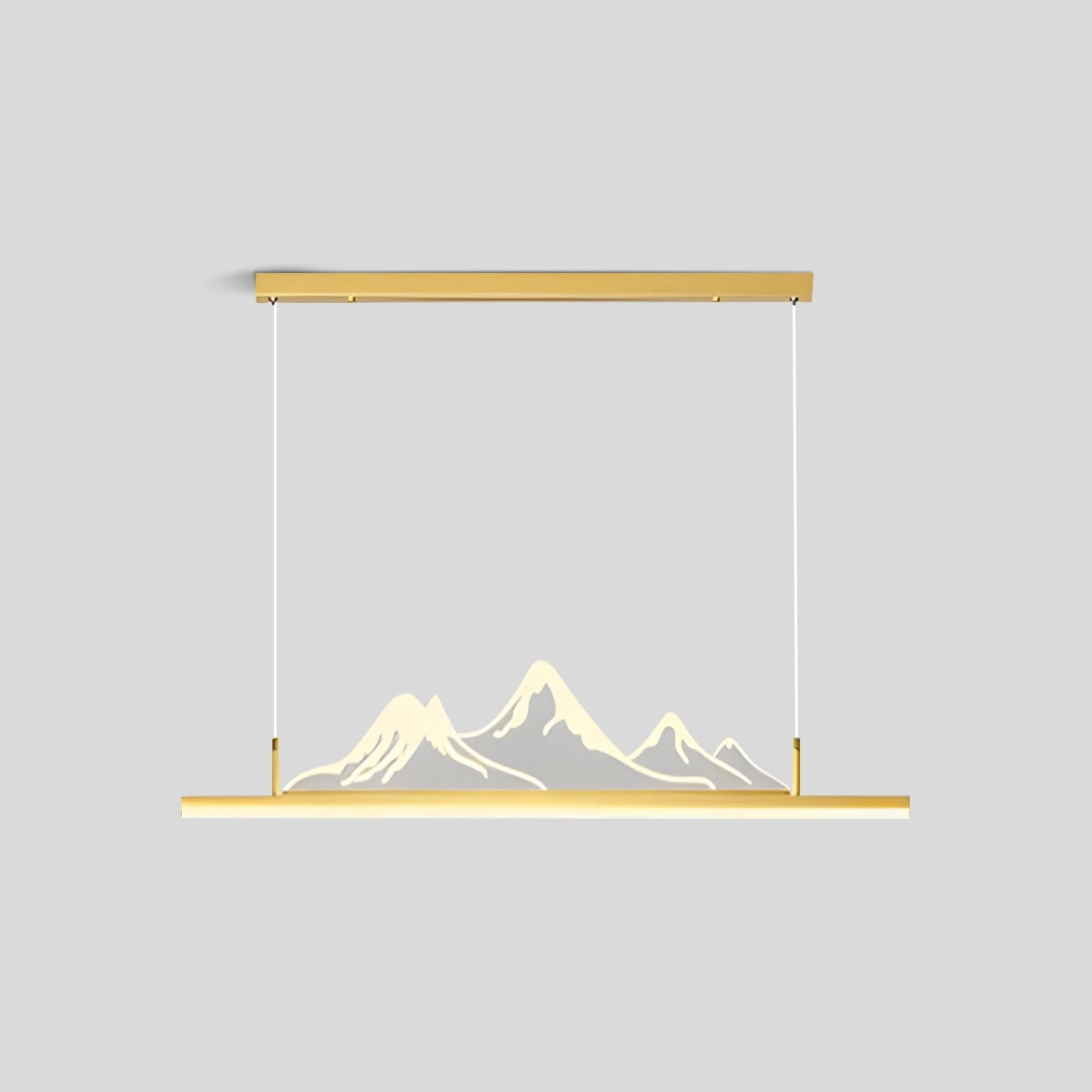 Antizer Designer Mountain Shape LED Pendant Light Gold
