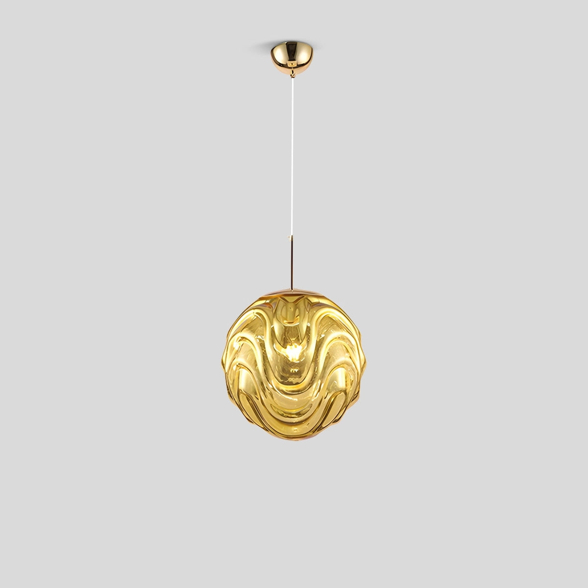 Antizer Modern Sphere Pendant Light for Kitchen Dining Room Gold Warm Light