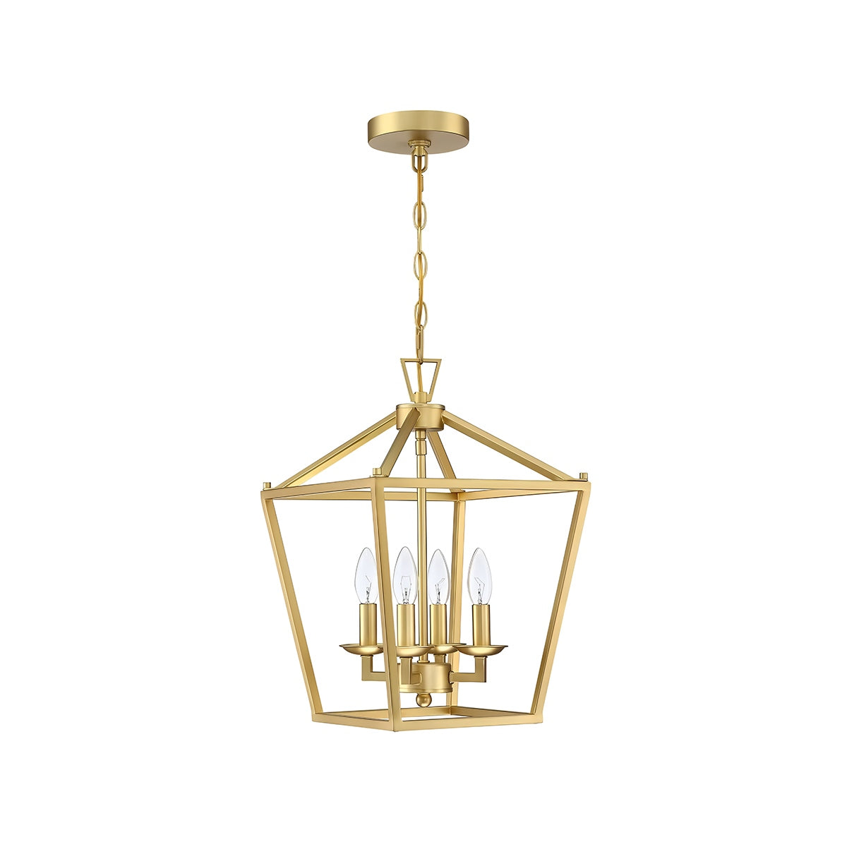 Antizer Bird Cage Iron Pendant Lamp for Dining Room Gold Dia 32cm x H 48cm / ∅12.60″x H 18.90"