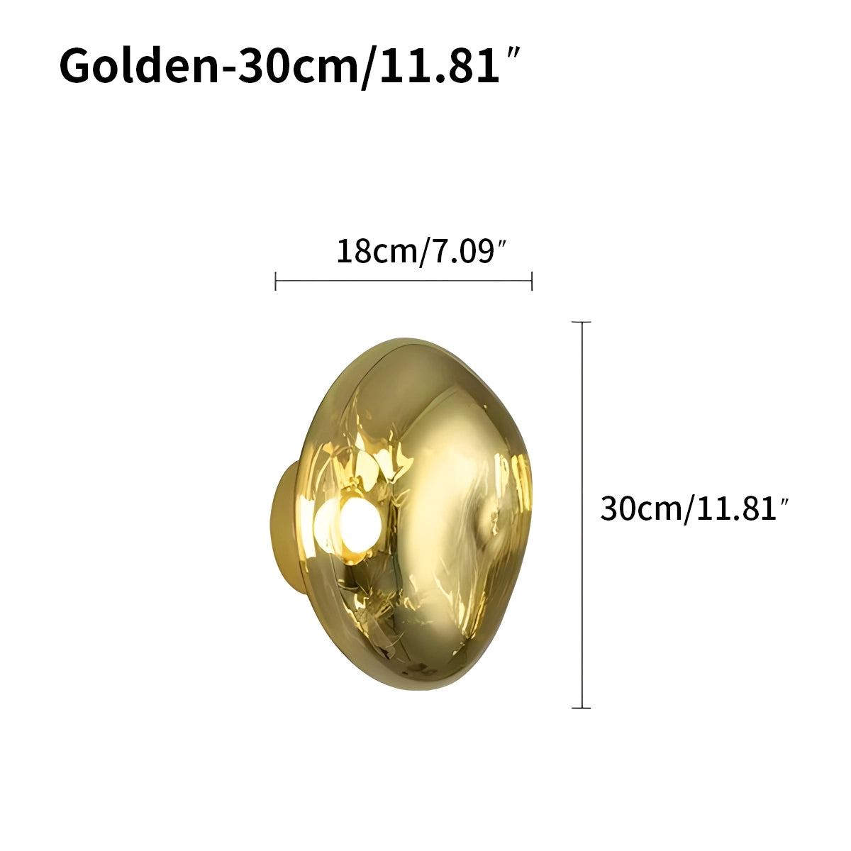 lava wall sconce size