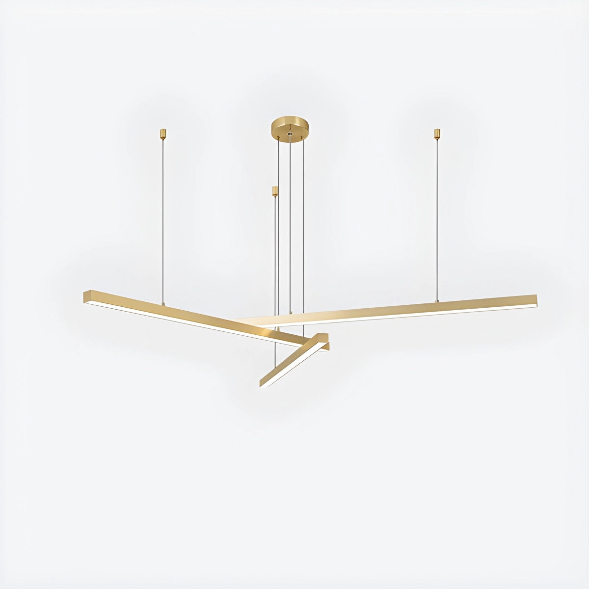 Antizer Multi Light Sticks LED Chandelier for Living Room Golden 3 Lights
