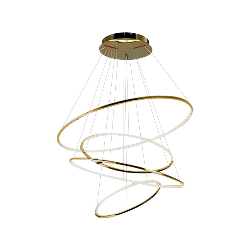 Antizer Large Tiered Ring Foyer Chandelier