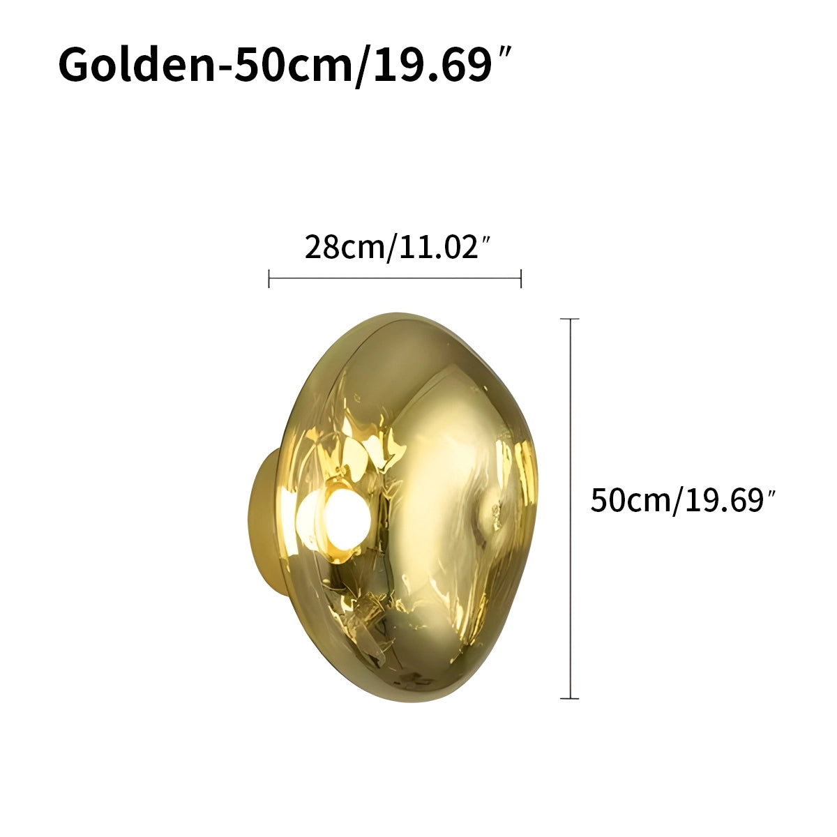 lava wall sconce size