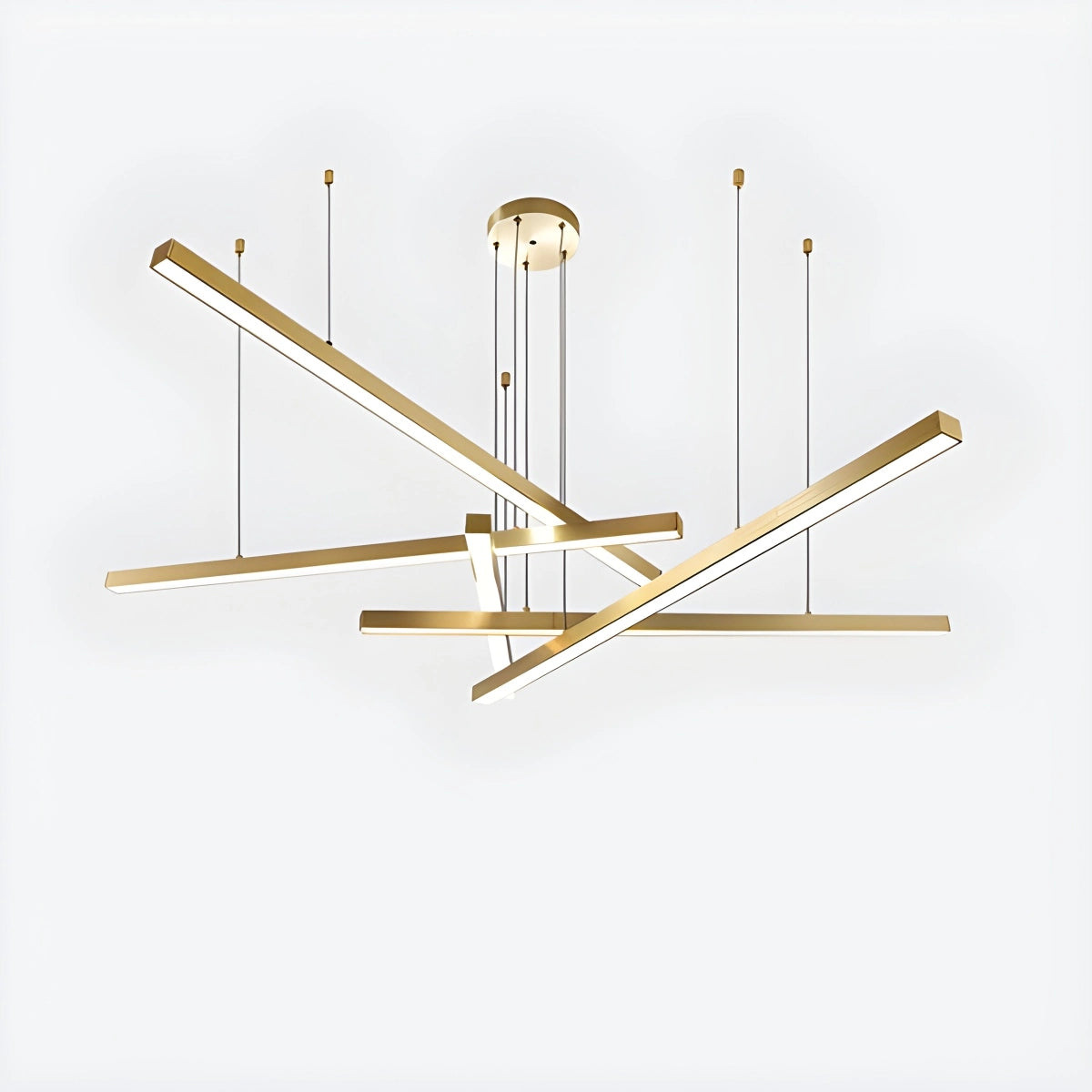 Antizer Multi Light Sticks LED Chandelier for Living Room Golden 5 Lights