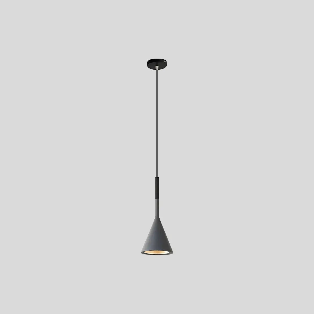 modern cone pendant light