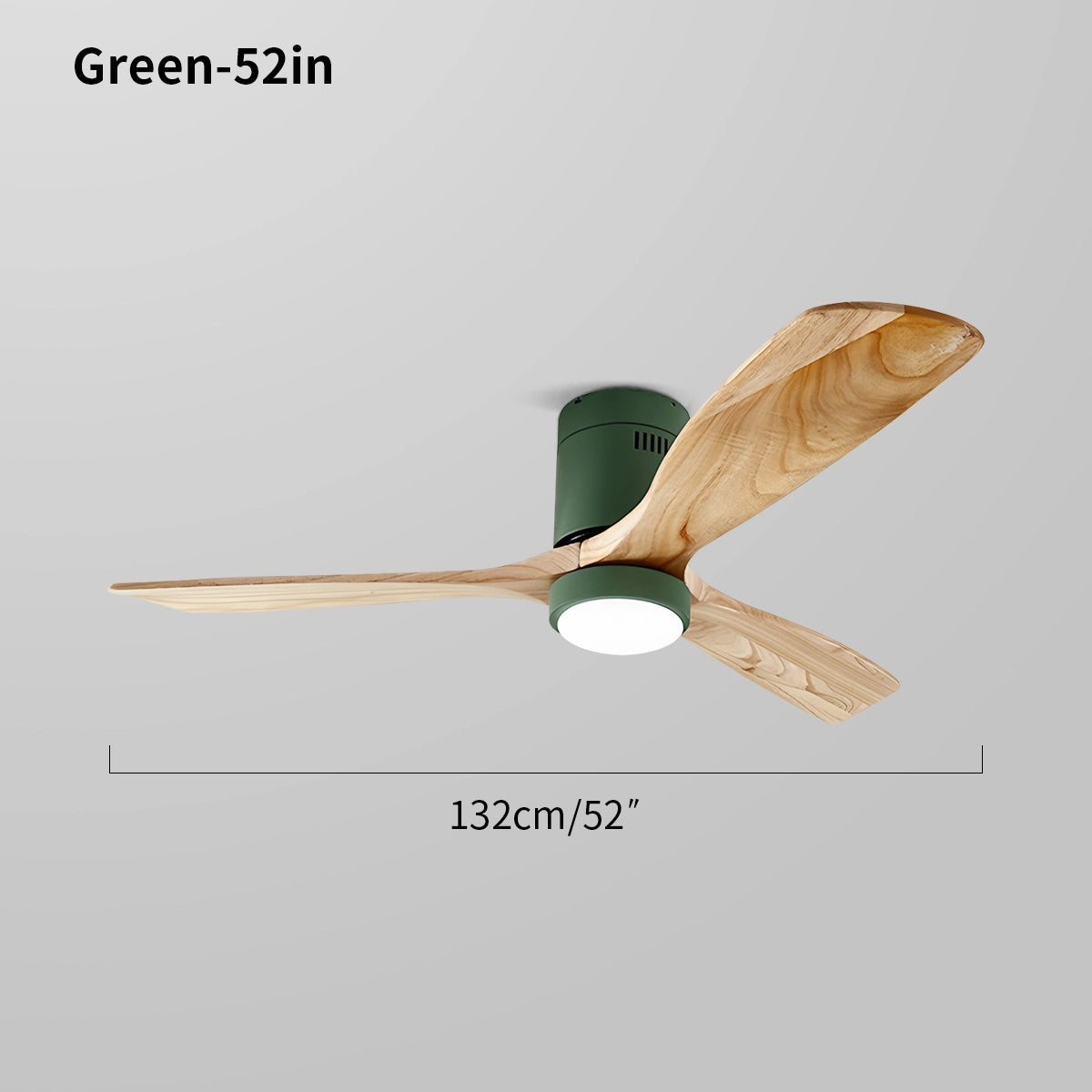green hugger ceiling fan lamp size