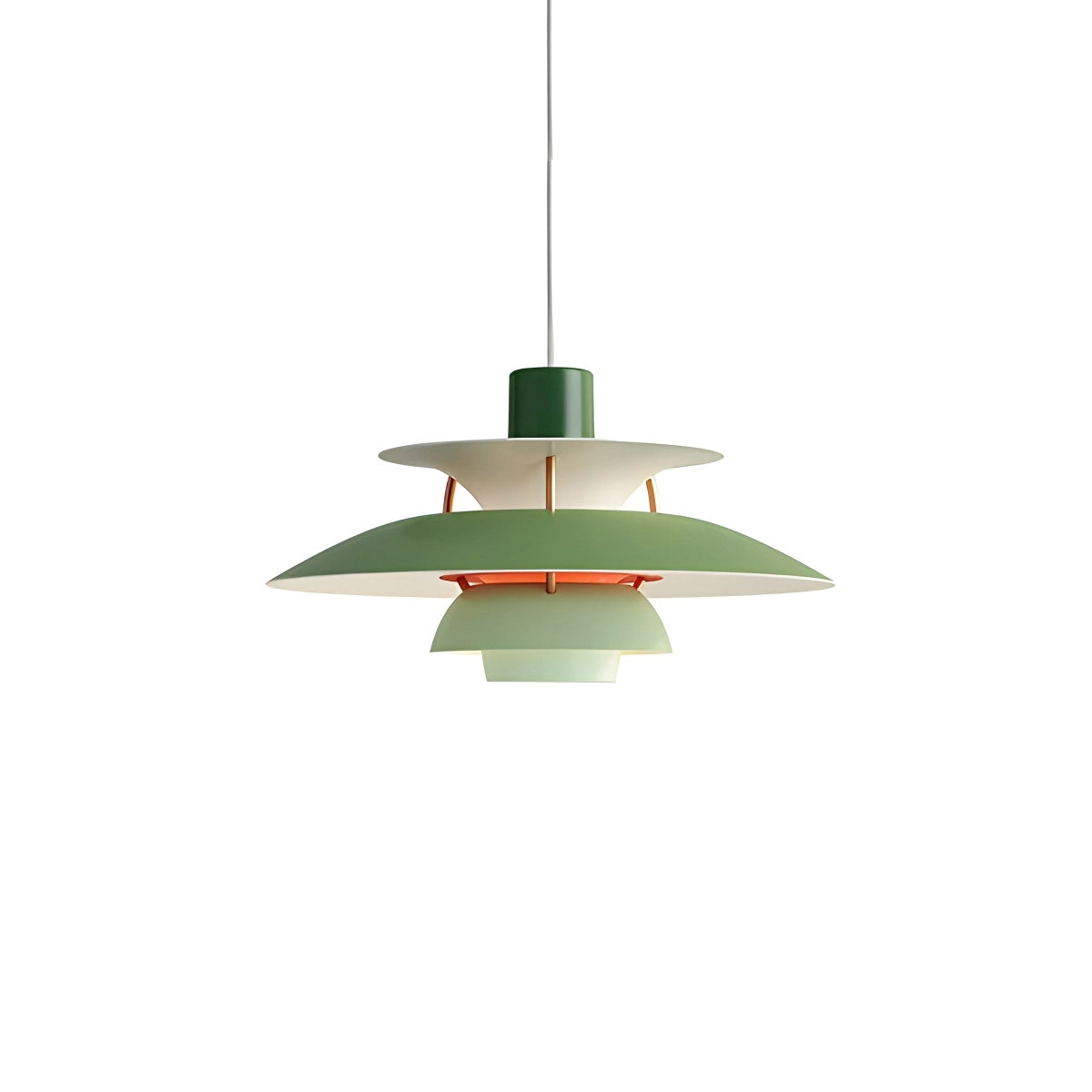 Green nordic pendant lamp