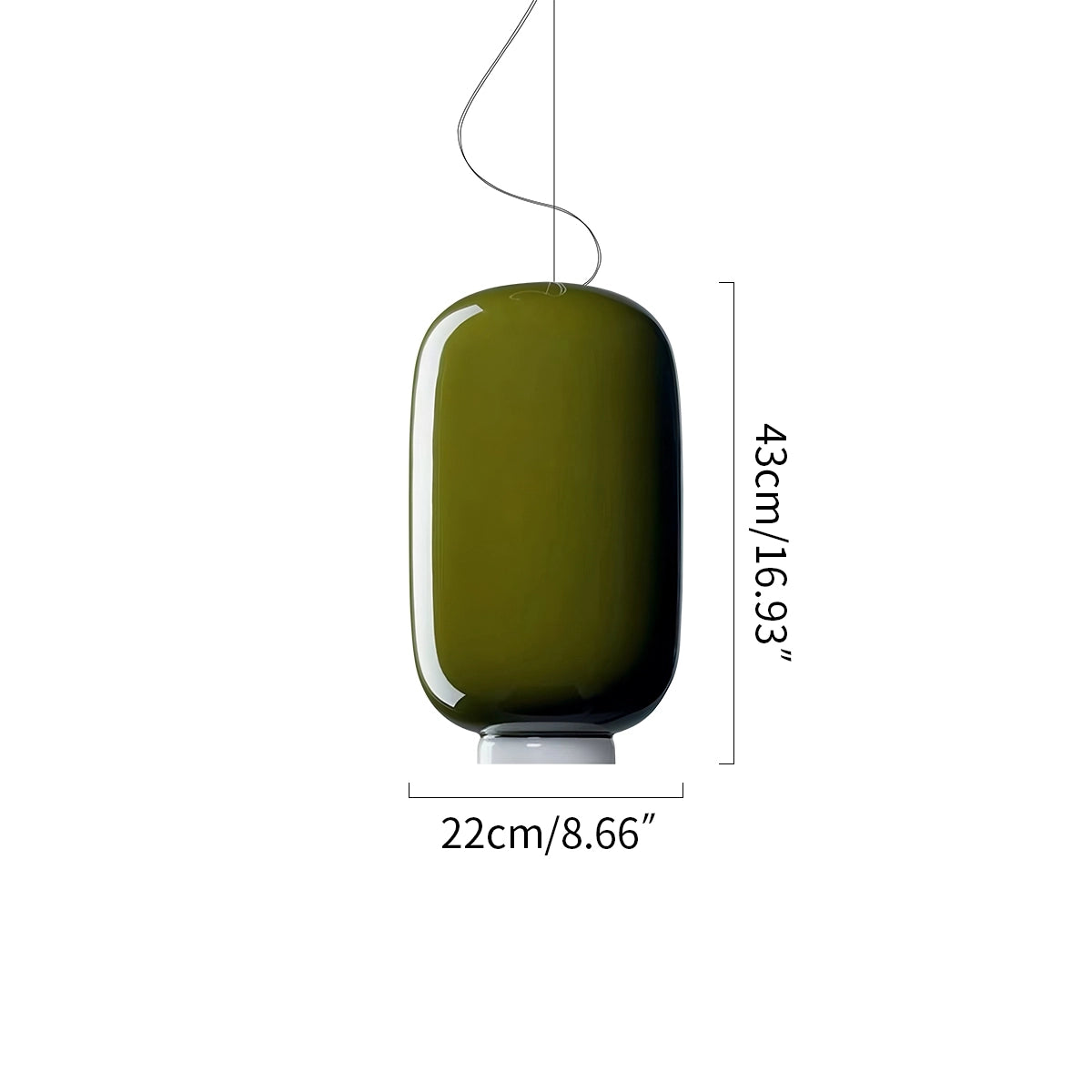 Antizer Modern Colored Glass Lantern Pendant Light