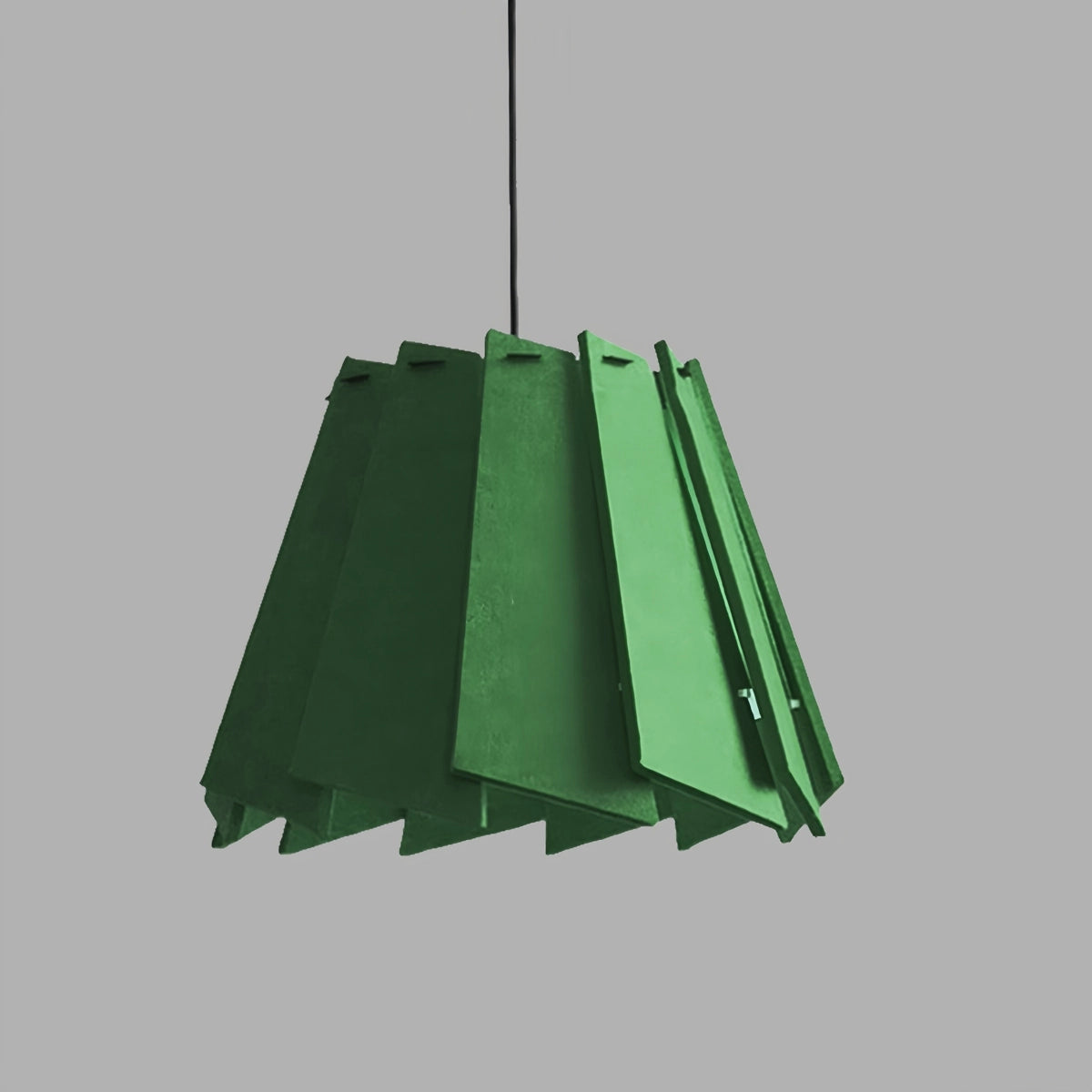 Antizer Rotating Leaf Acoustic Pendant Light for Living Room Office Green Dia 40cm x H 30cm / ∅ 15.75" x H 11.81"