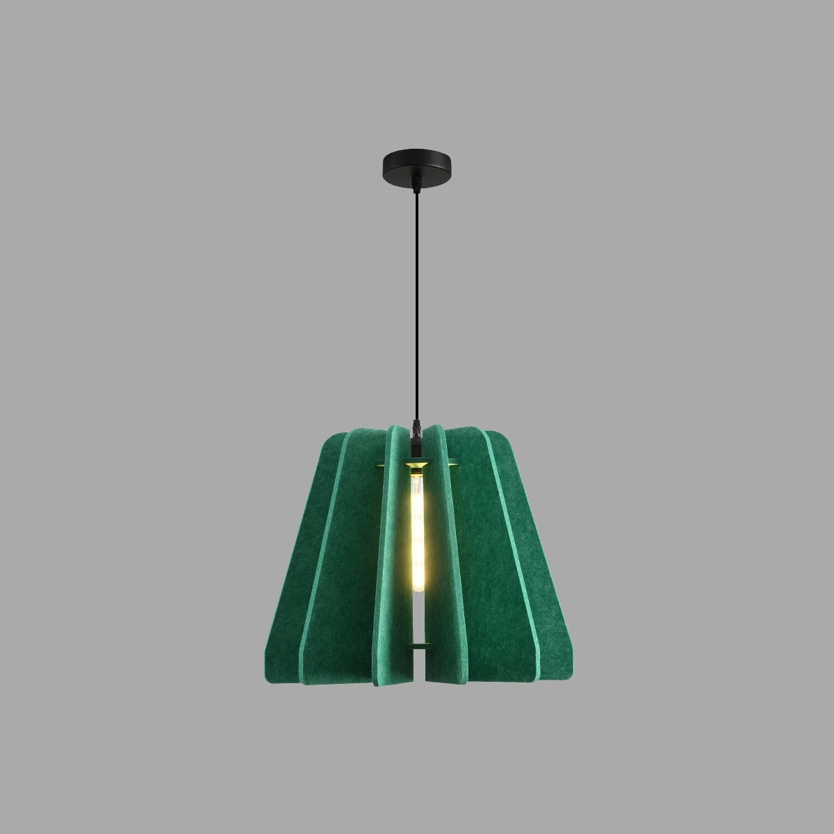 Antizer Triangle Piece Acoustic Pendant Light Green Dia 50cm x H 40cm / ∅ 19.69" x H 15.75"
