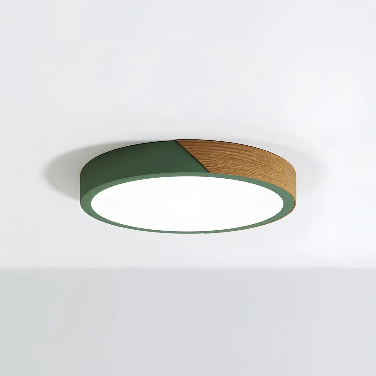 minimalist wood ceiling light