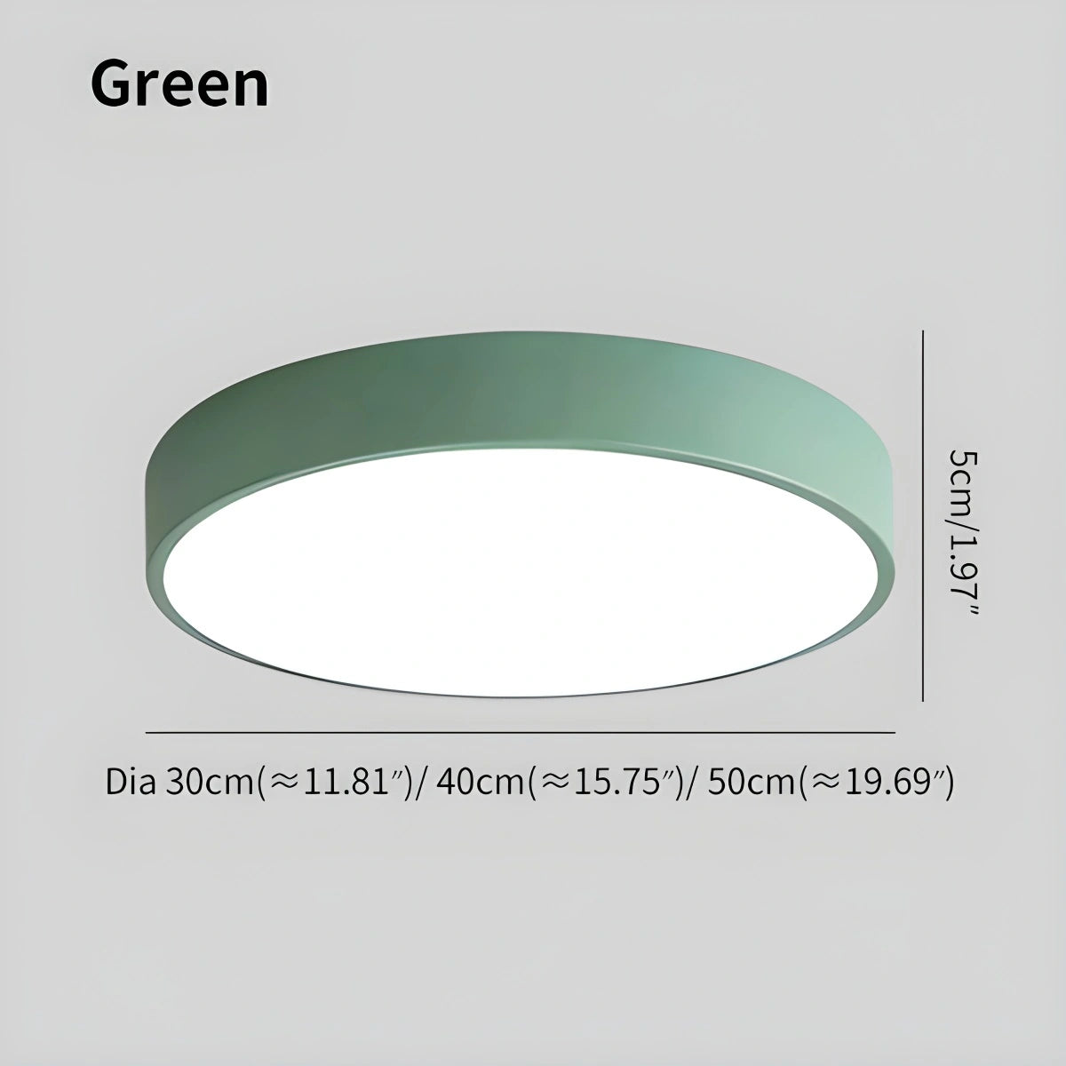modern circular ceiling light size