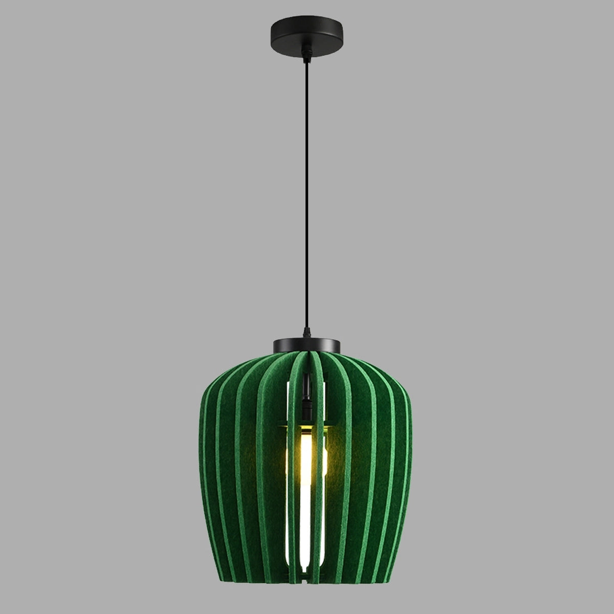 Antizer Wine Jar Shape Acoustic Pendant Light Green Dia 37cm x H 40cm / ∅ 14.57" x H 15.75"