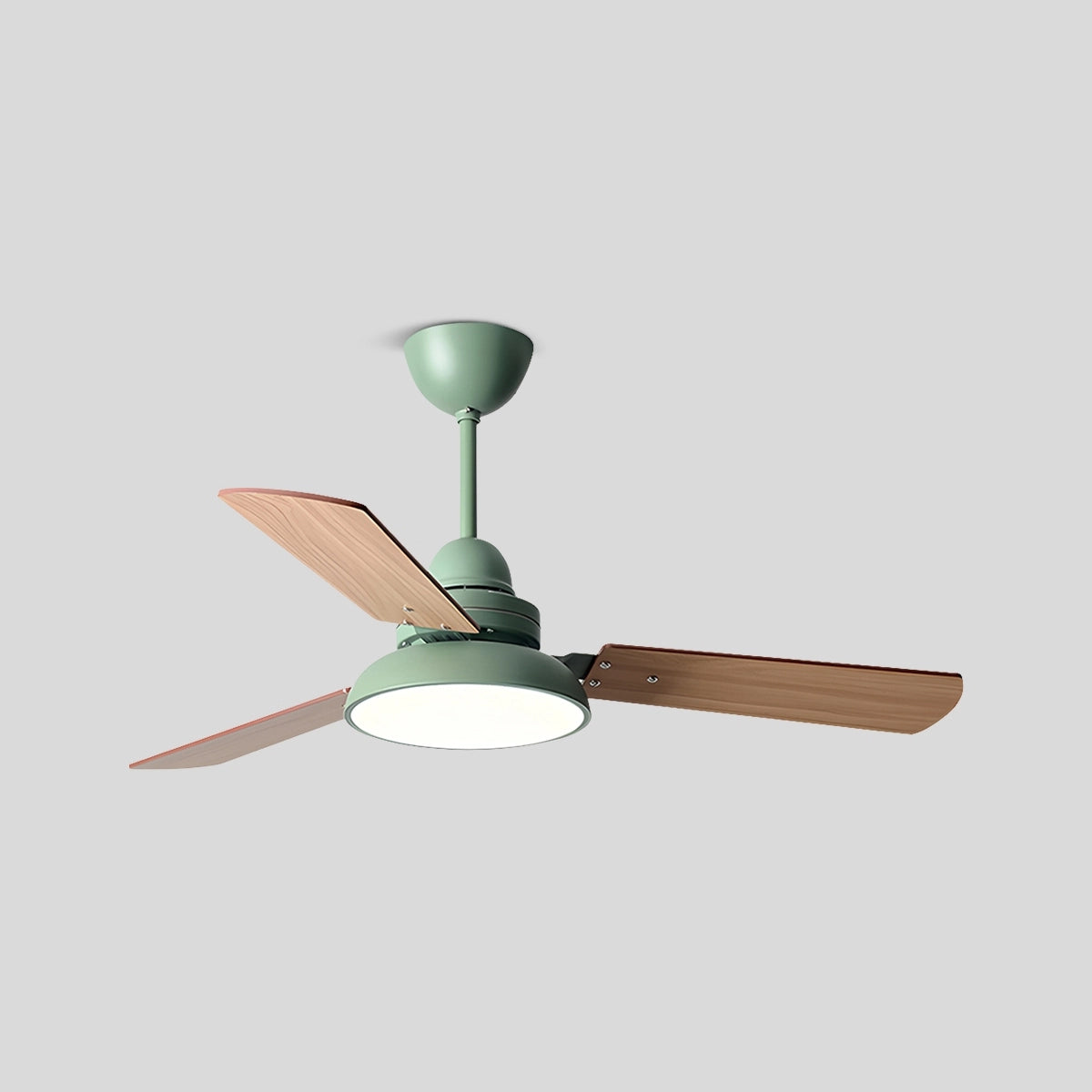 Antizer Modern Minimalist Three Leaf Ceiling Fan Light Green