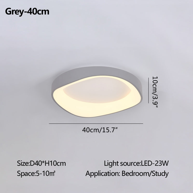 Antizer Nordic Acrylic Circle Ceiling Light for Bedroom