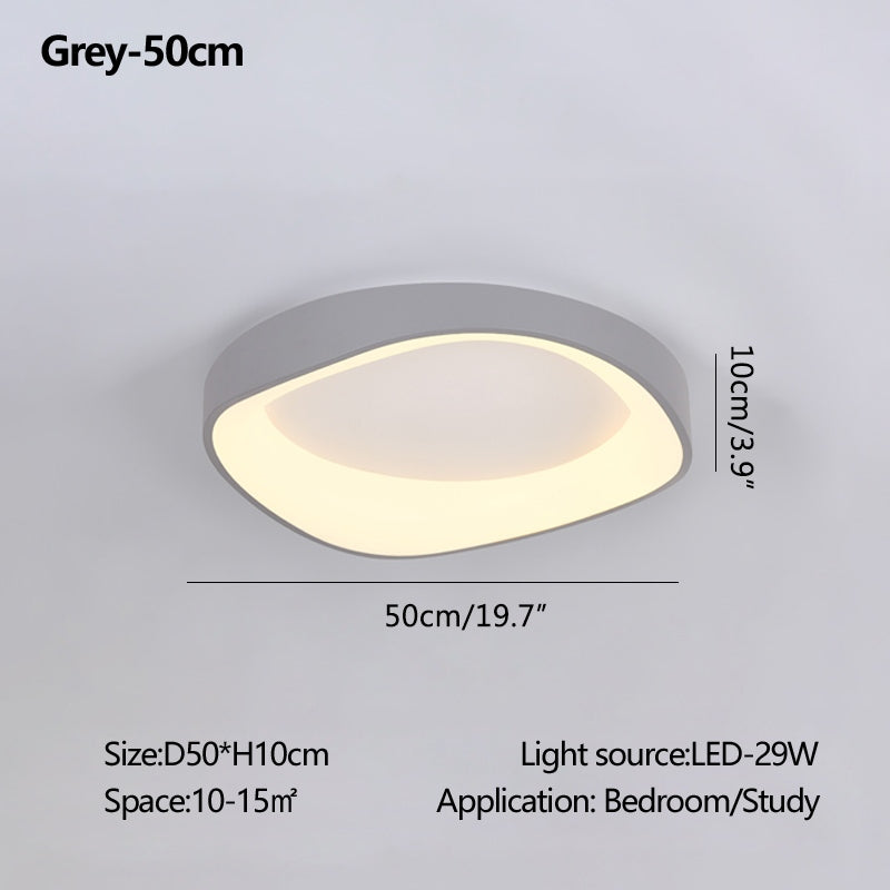 Antizer Nordic Acrylic Circle Ceiling Light for Bedroom