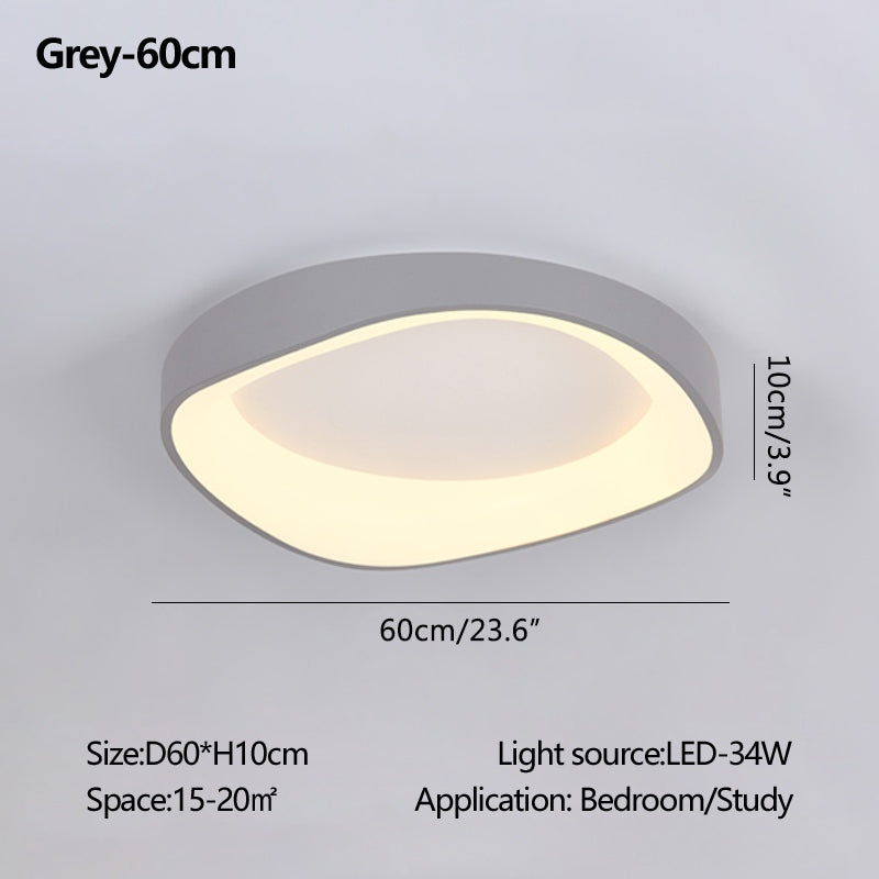 Antizer Nordic Acrylic Circle Ceiling Light for Bedroom