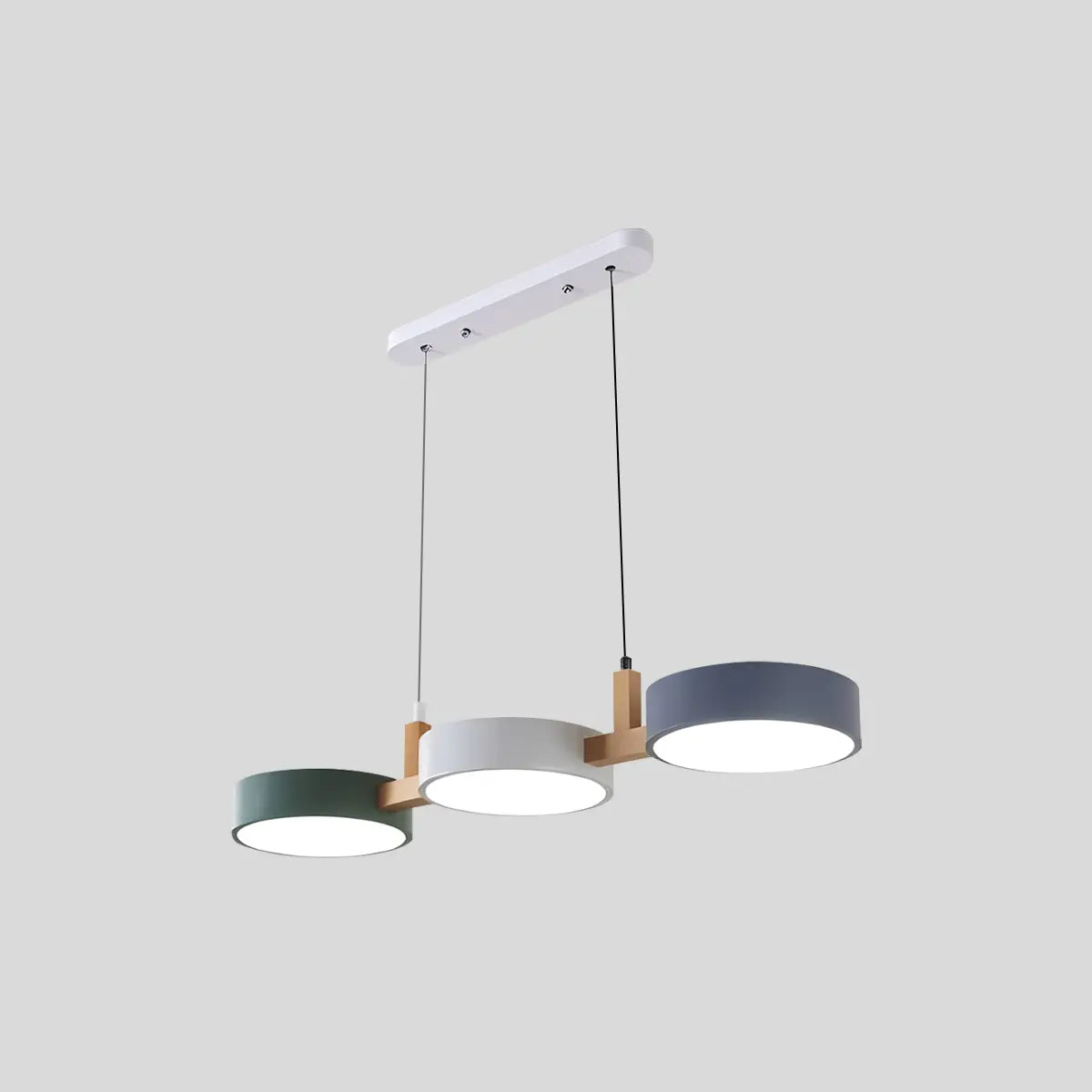 Antizer Rangeen Disc Splicing Pendant Light for Dining Room Grey White Green