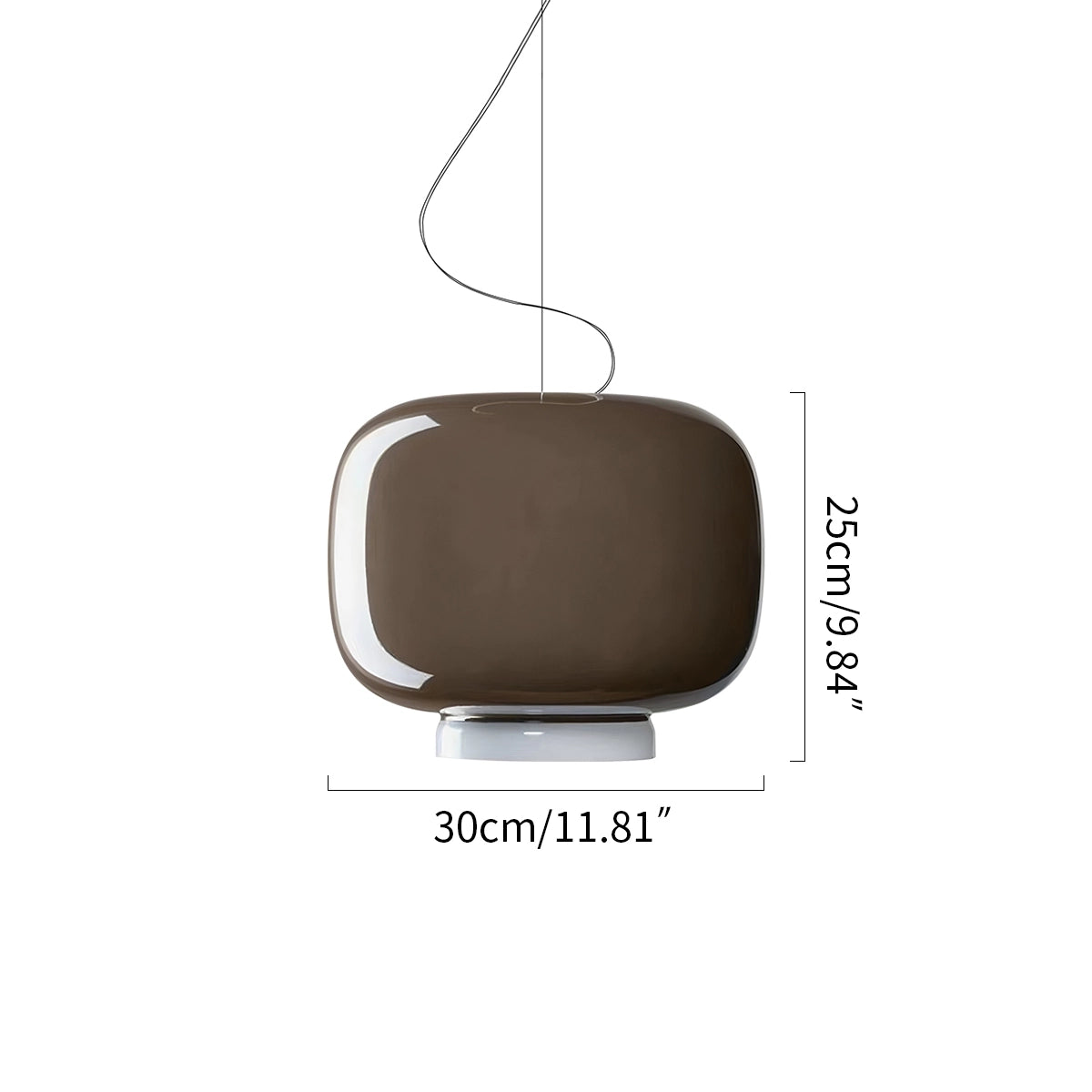 Antizer Modern Colored Glass Lantern Pendant Light