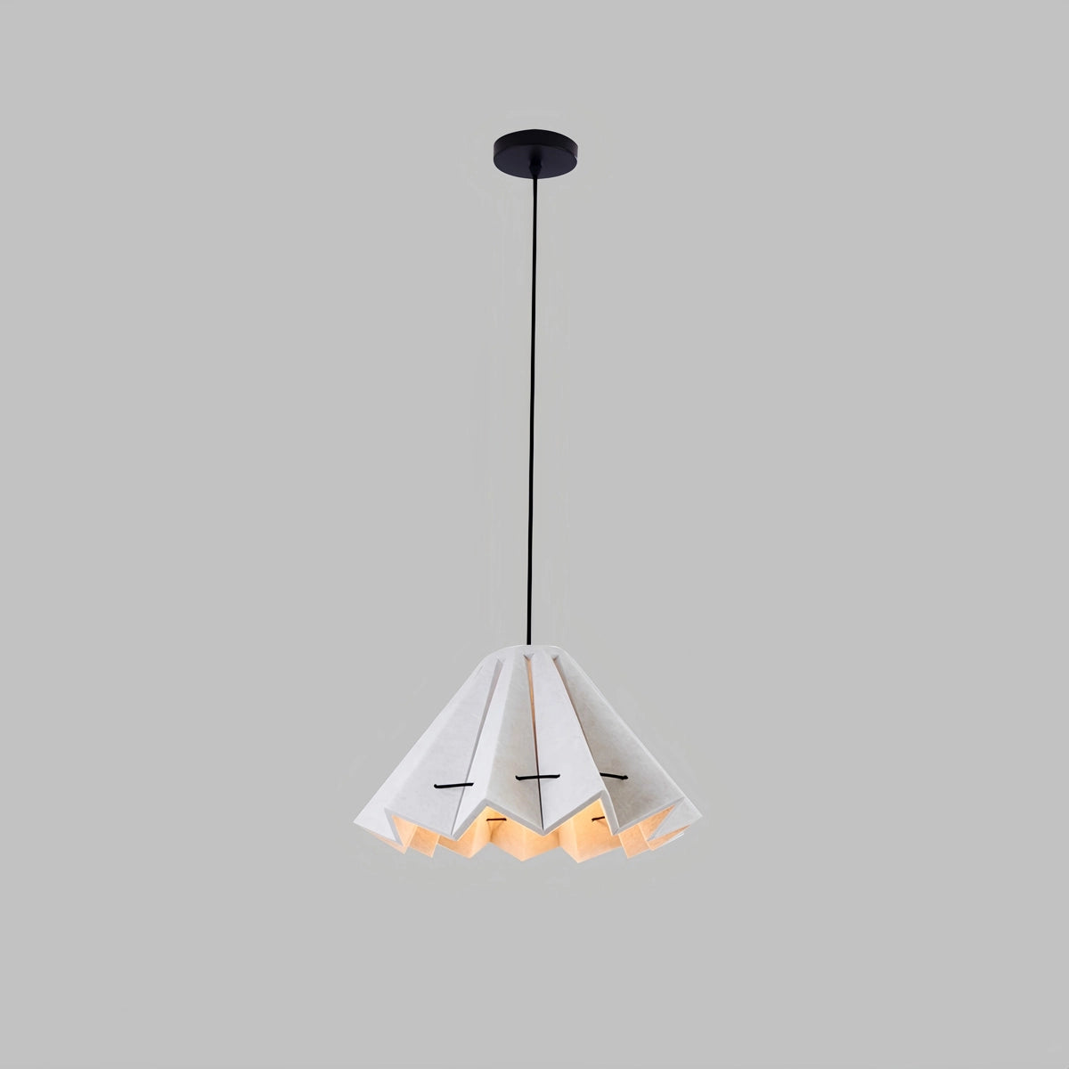 Antizer Morning Glory Acoustic Pendant Light Grey Dia 53cm x H 33cm / ∅ 20.87" x H 12.99"