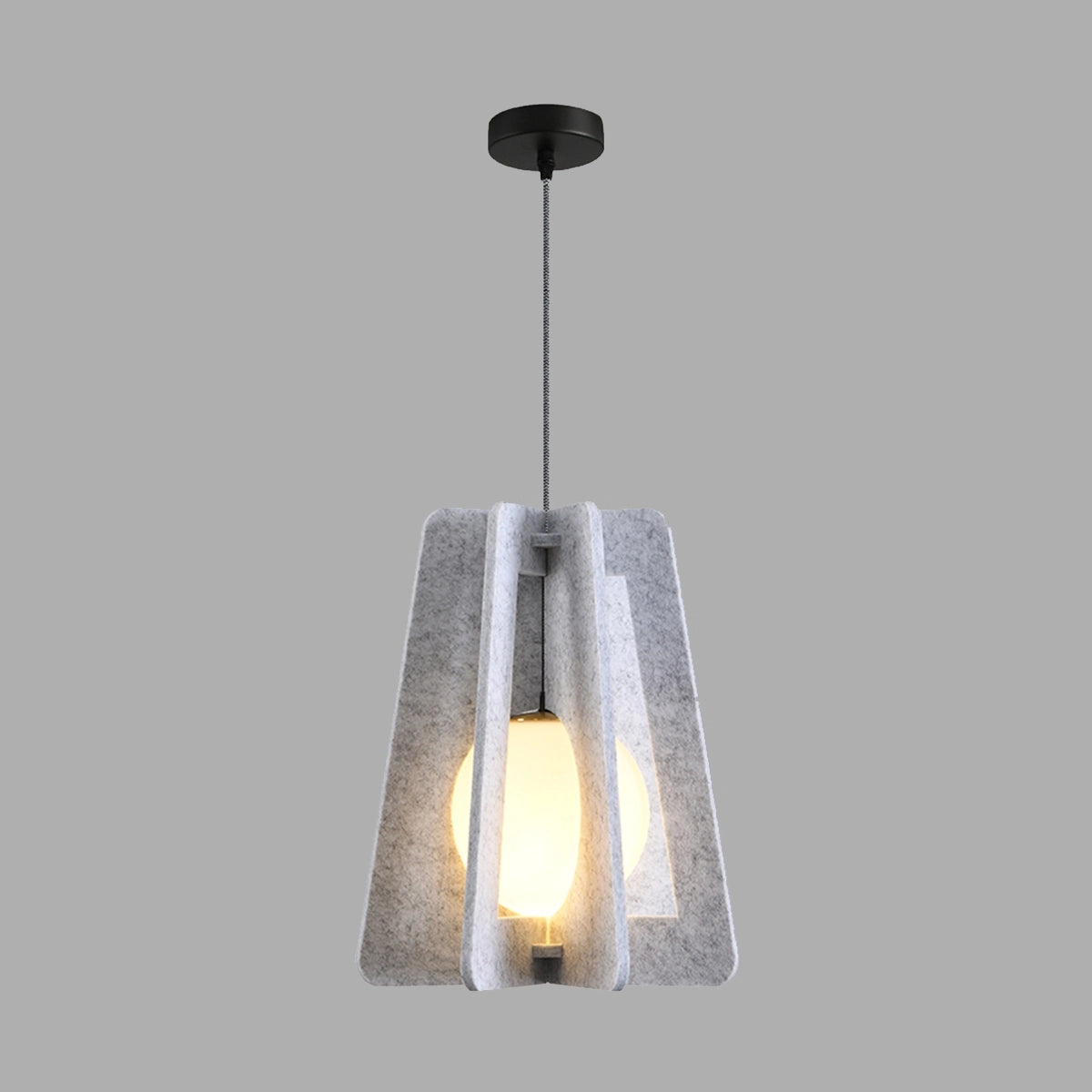 Antizer Square Pavilion Acoustic Pendant Light Grey