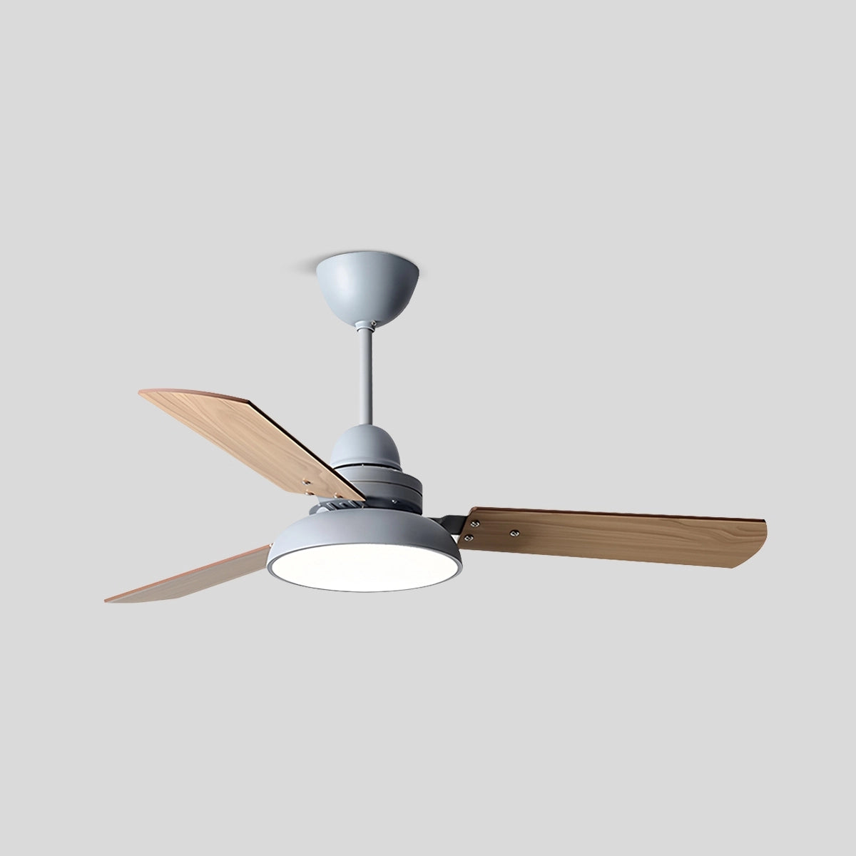 Antizer Modern Minimalist Three Leaf Ceiling Fan Light Grey
