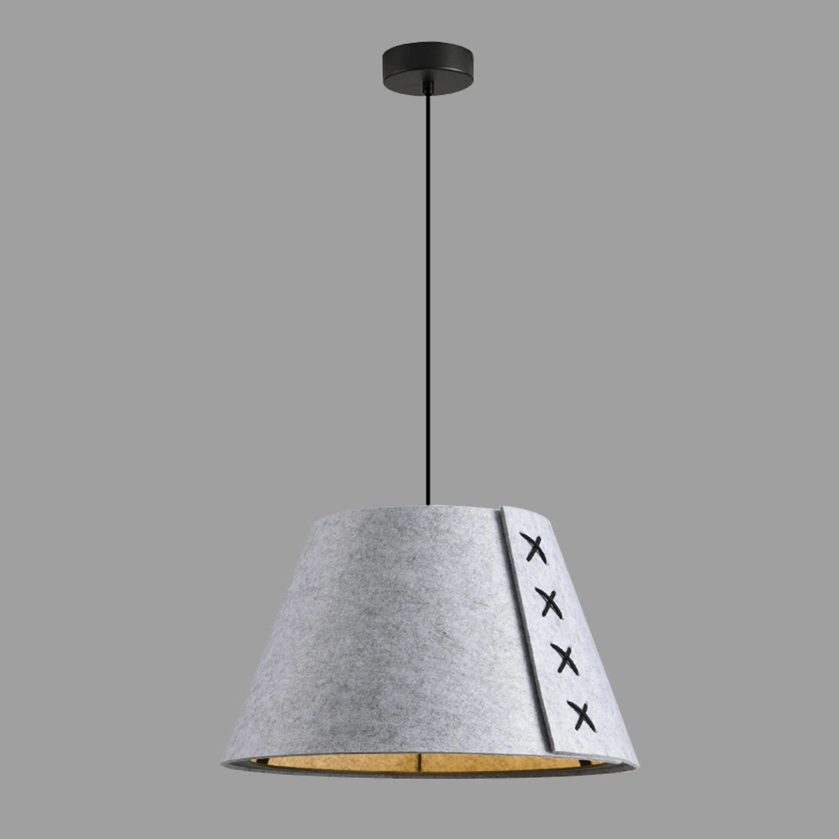 Antizer Modern Sound Absorbing Felt Pendant Light Gray