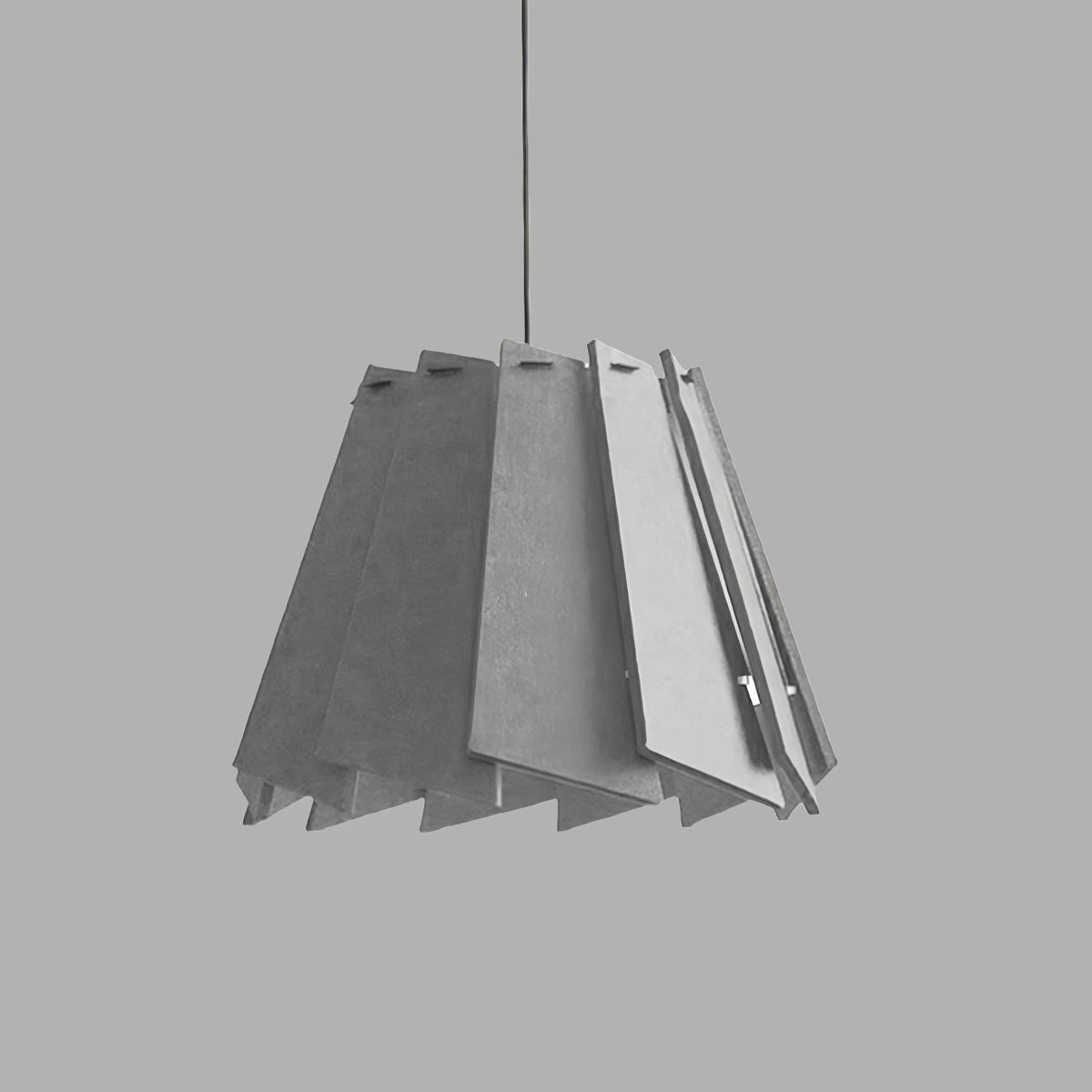 Antizer Rotating Leaf Acoustic Pendant Light for Living Room Office Grey Dia 40cm x H 30cm / ∅ 15.75" x H 11.81"