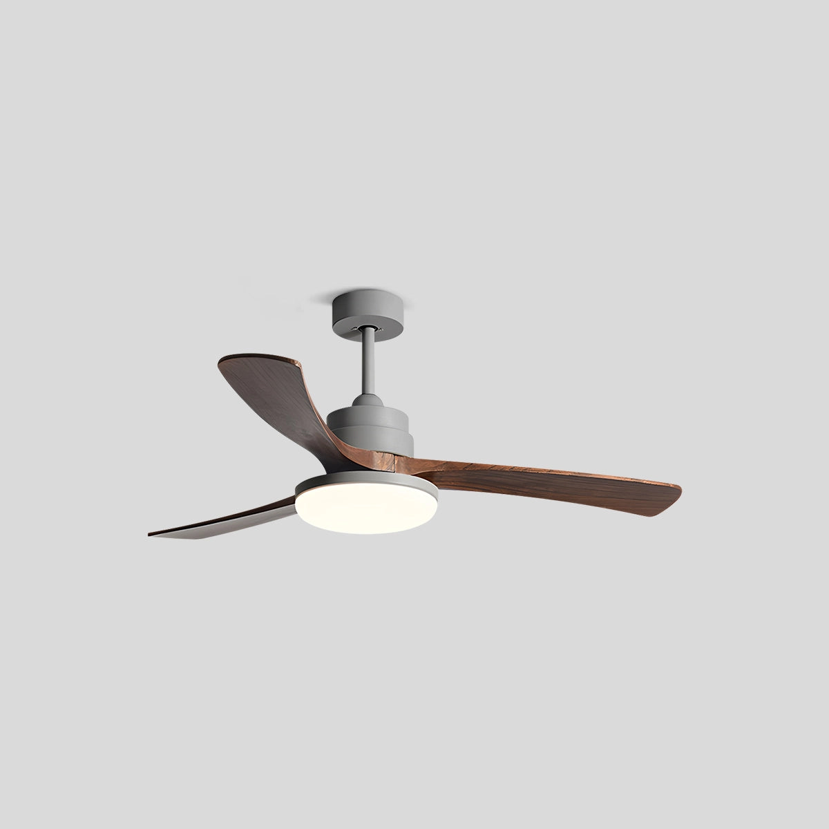 Antizer High Wind Wood Ceiling Fan Light Grey+Redwood 3 Blades