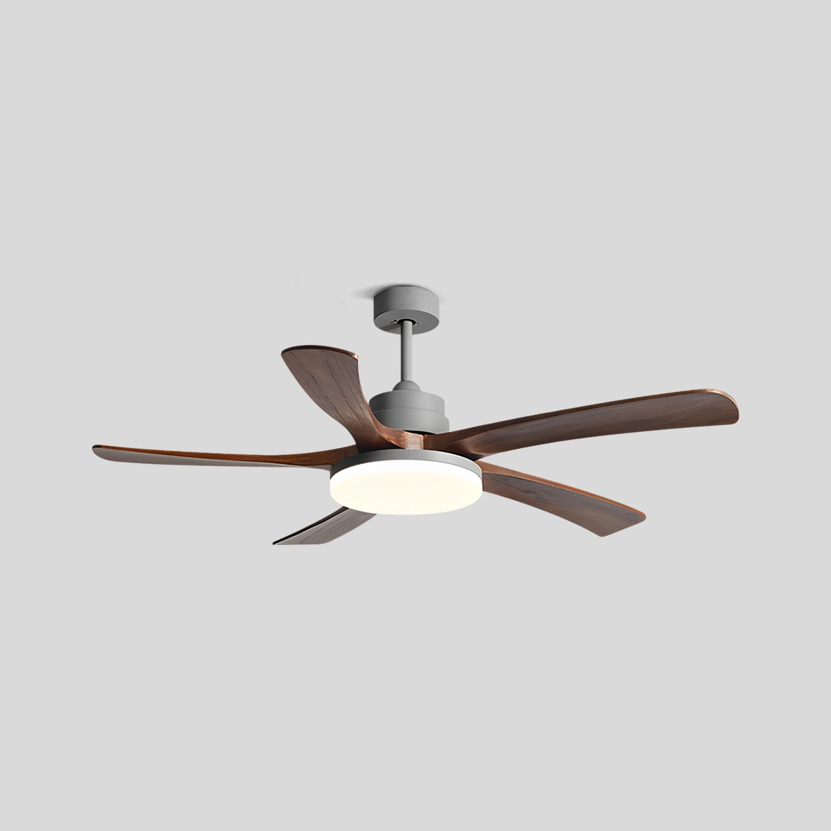 Antizer High Wind Wood Ceiling Fan Light Grey+Redwood 5 Blades