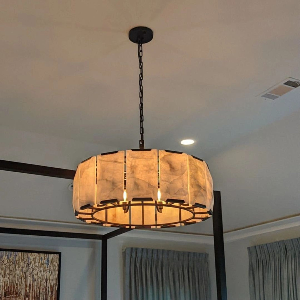 Antizer Harlow Calcite Rectangular Chandelier