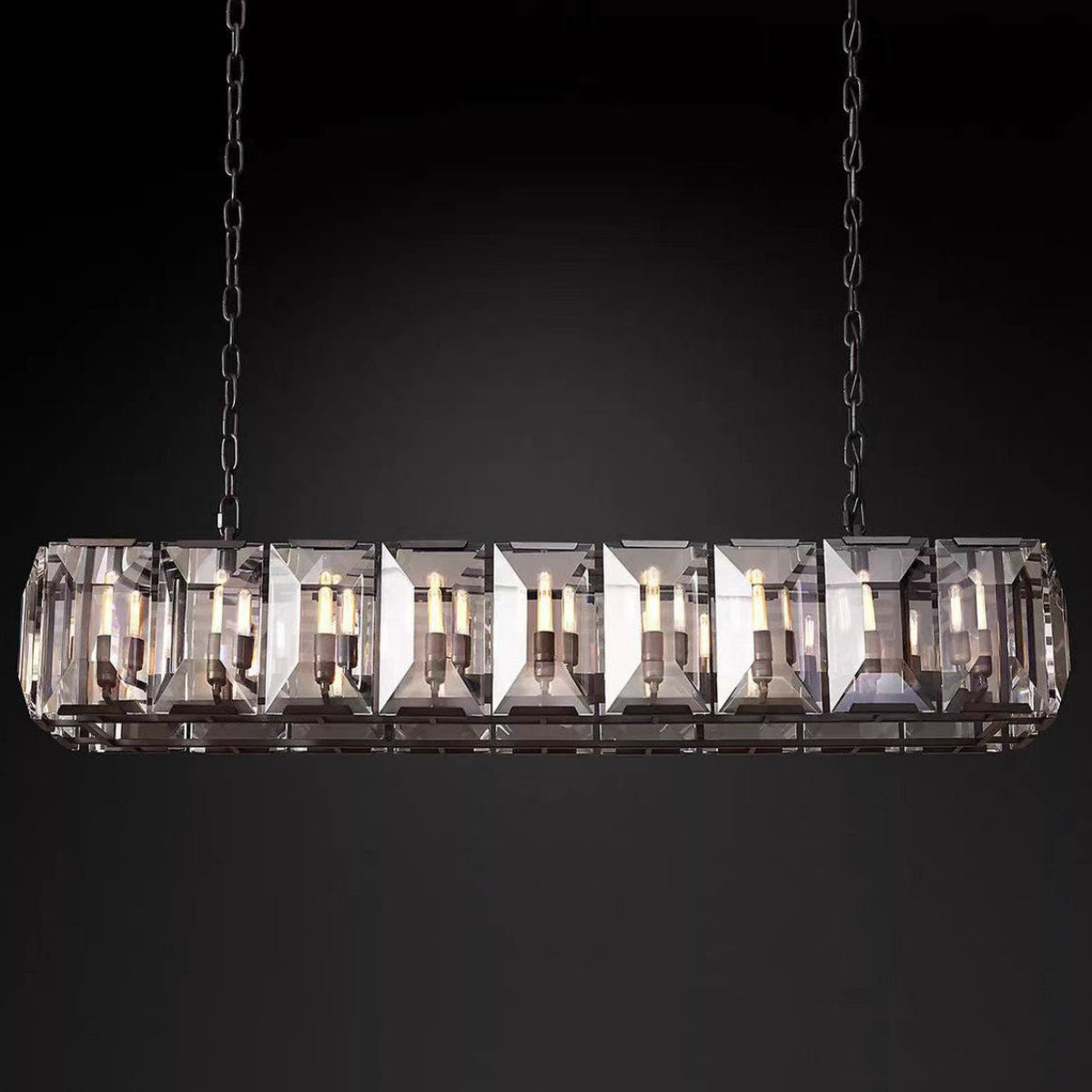Antizer Harlow Multi Crystal Rectangular Chandelier