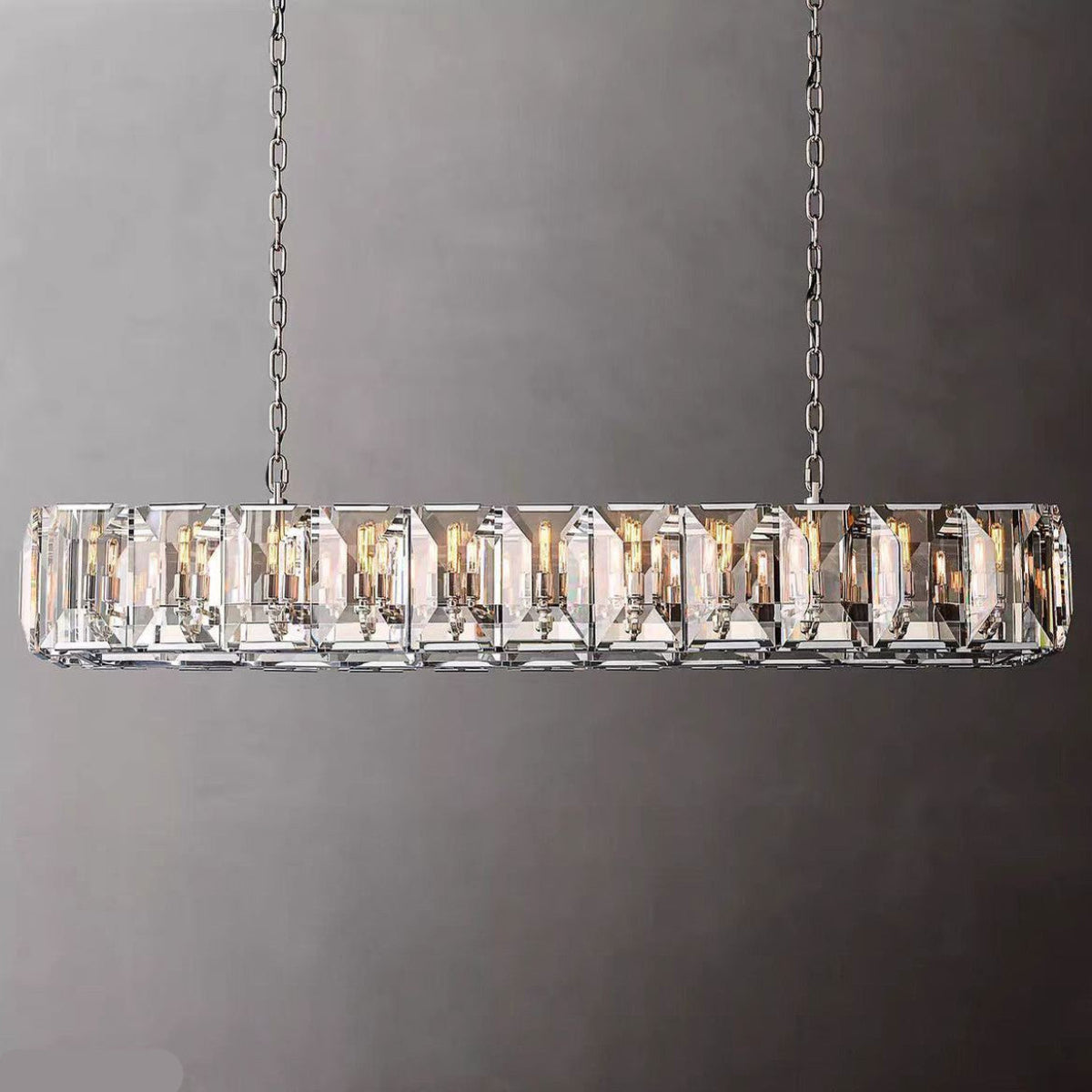 Antizer Harlow Multi Crystal Rectangular Chandelier