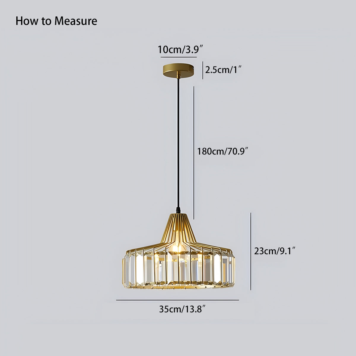 Antizer Modern Iron Art Glass Pendant Lamp for Kitchen