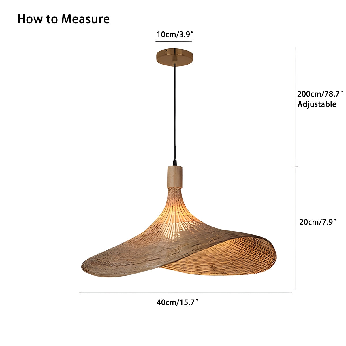 Antizer Ren Bamboo Pendant Lamp for Modern Spaces